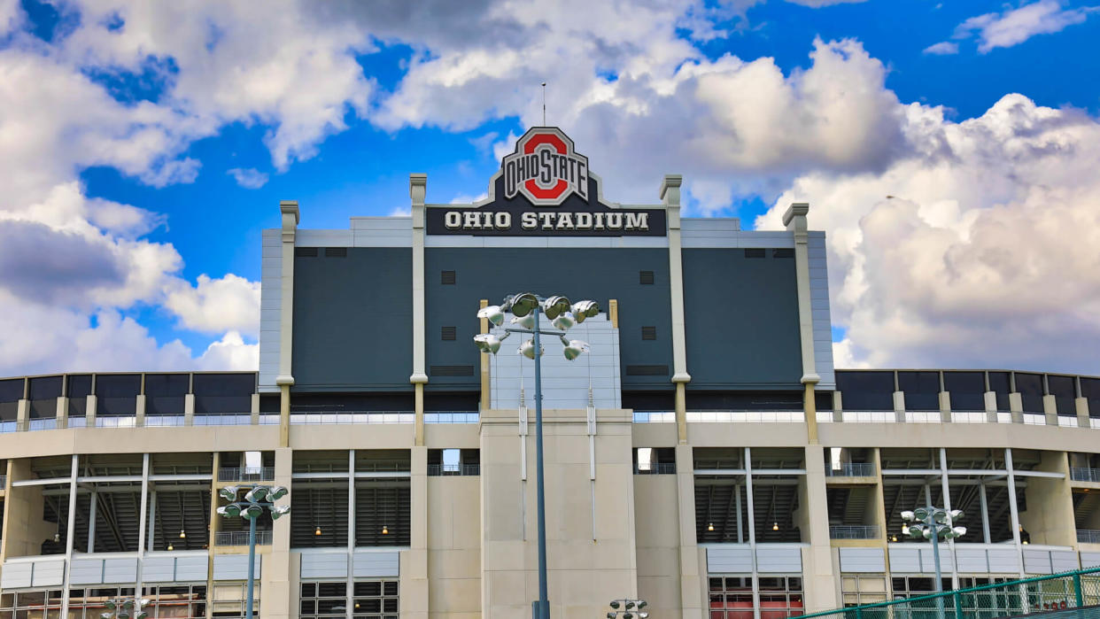 Historic Ohio Stadium, also known as The Shoe or Horseshoe , is located on the Ohio State University campus in Columbus, Ohio.