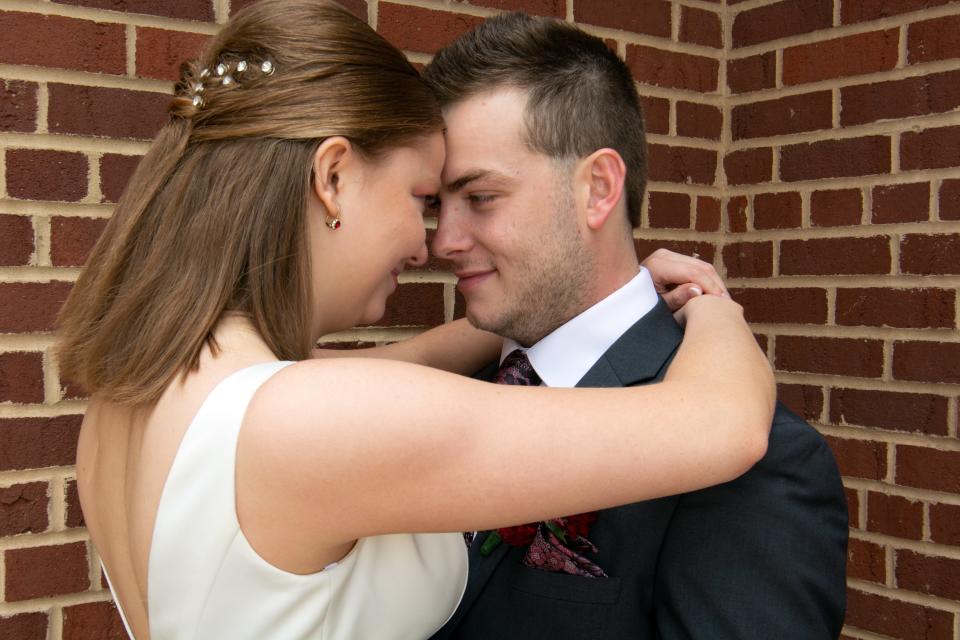 Katherine and Ian Herrmann were married in May. They waited to wed until after Katherine's successful heart transplant last year.