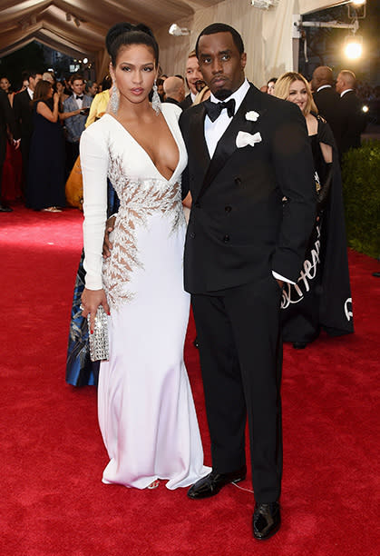 Sean "Puff Daddy" Combs With Cassie at the Costume Institute Benefit Gala at the Metropolitan Museum of Art on May 4, 2015