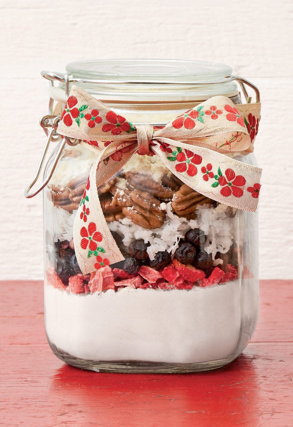 berry nut pancake mix jar for a care package