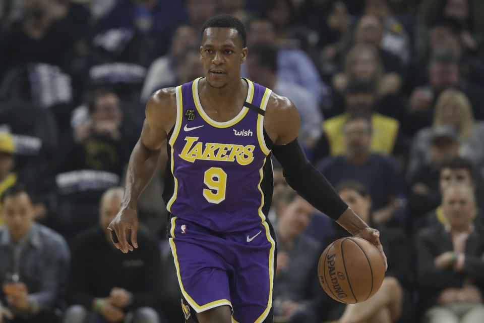 Los Angeles Lakers guard Rajon Rondo