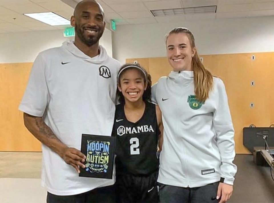 Sabrina Ionescu, Kobe Bryant, Gianna Bryant