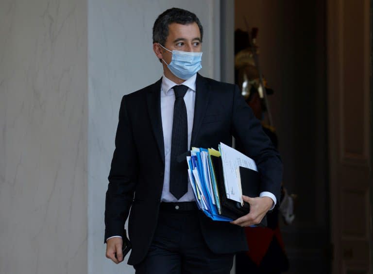 Le ministre de l'Intérieur Gérald Darmanin, le 10 novembre 2020 à l'Elysée, à Paris - Ludovic MARIN © 2019 AFP