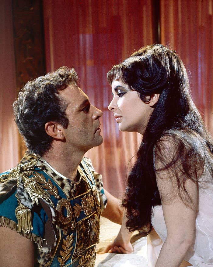 Richard Burton and Elizabeth Taylor in "Cleopatra."