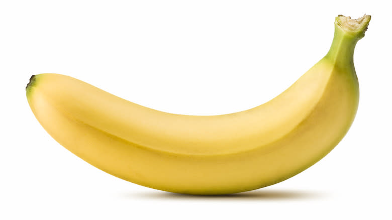 whole yellow banana