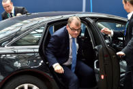 Finland's Prime Minister Juha Sipila arrives at the EU summit meeting in Brussels, Belgium, October 19, 2017. REUTERS/Eric Vidal