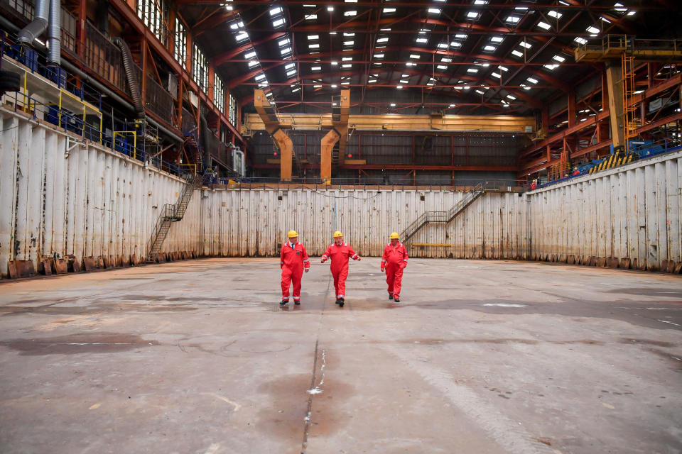 The Prime Minister Visits Shipyard in Devon