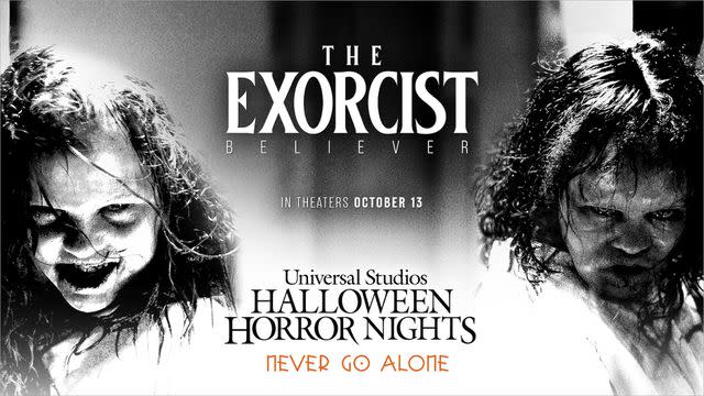 <p>Courtesy of Universal Studios</p> Halloween Horror Nights at Universal Orlando Resort and Universal Studios Hollywood Unleash More Terrifying Haunted Houses, Including The Exorcist: Believer