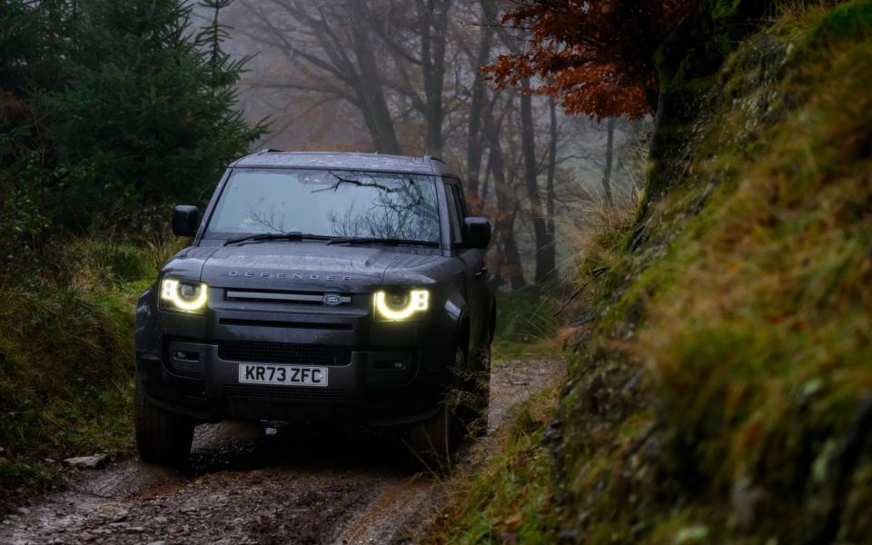 The Defender 'has a top speed for the brave of 149mph and 0-62mph of 5.7sec,' writes English