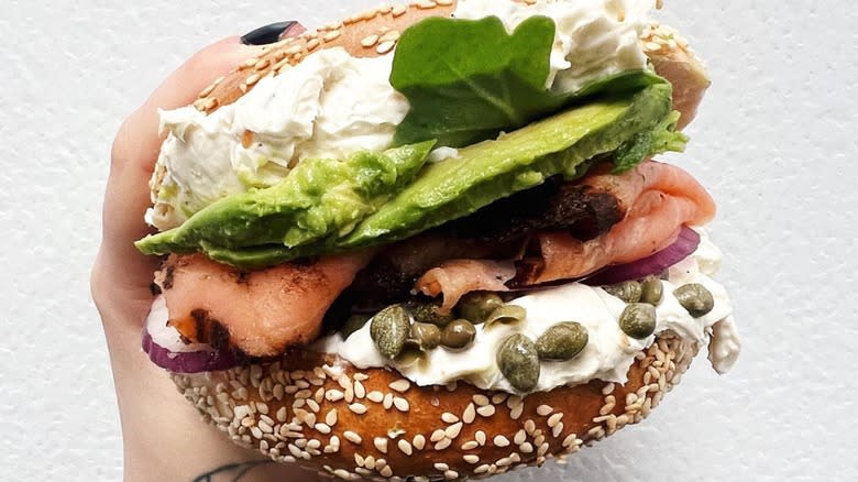 Proper Bagel sandwich