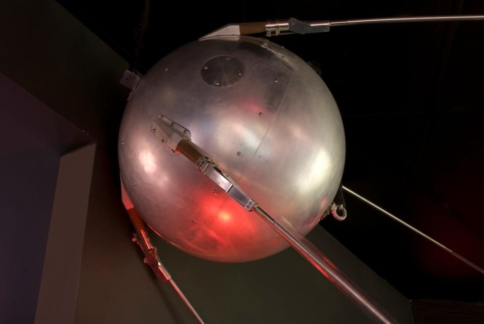 Flight-ready backup for Sputnik 1, Kansas Cosmosphere, Huchinson, via Getty Images