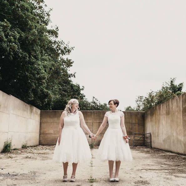 "My best pals, two gorgeous souls and the happiest day ever. I got to photograph Helen and Emma having their 'we do' moment yesterday and I could not be happier. Love you guys." --&nbsp;<i>Jason Williams</i>