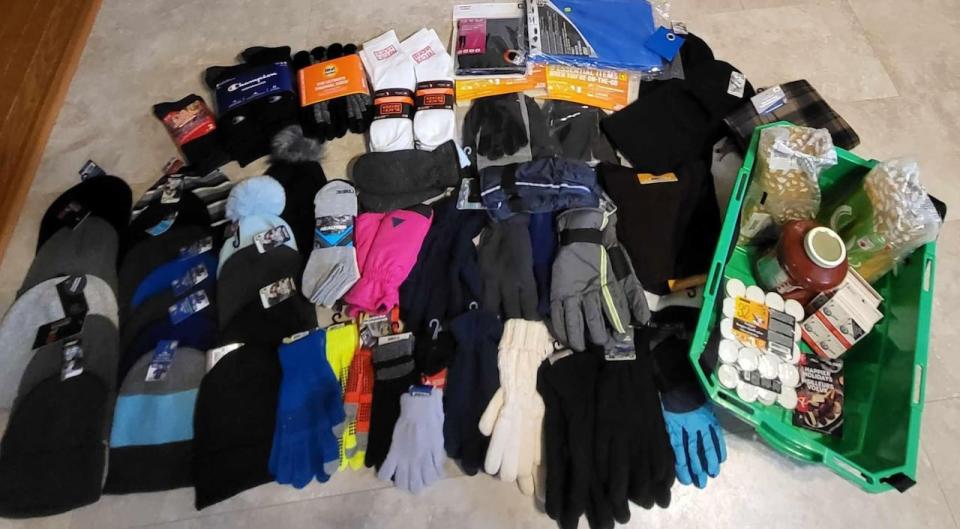 Hats, gloves and socks are 'constantly requested items,' said McCullough. There is also a high demand for sweatpants and sweatshirts, which fit a wide range of people, she said.
