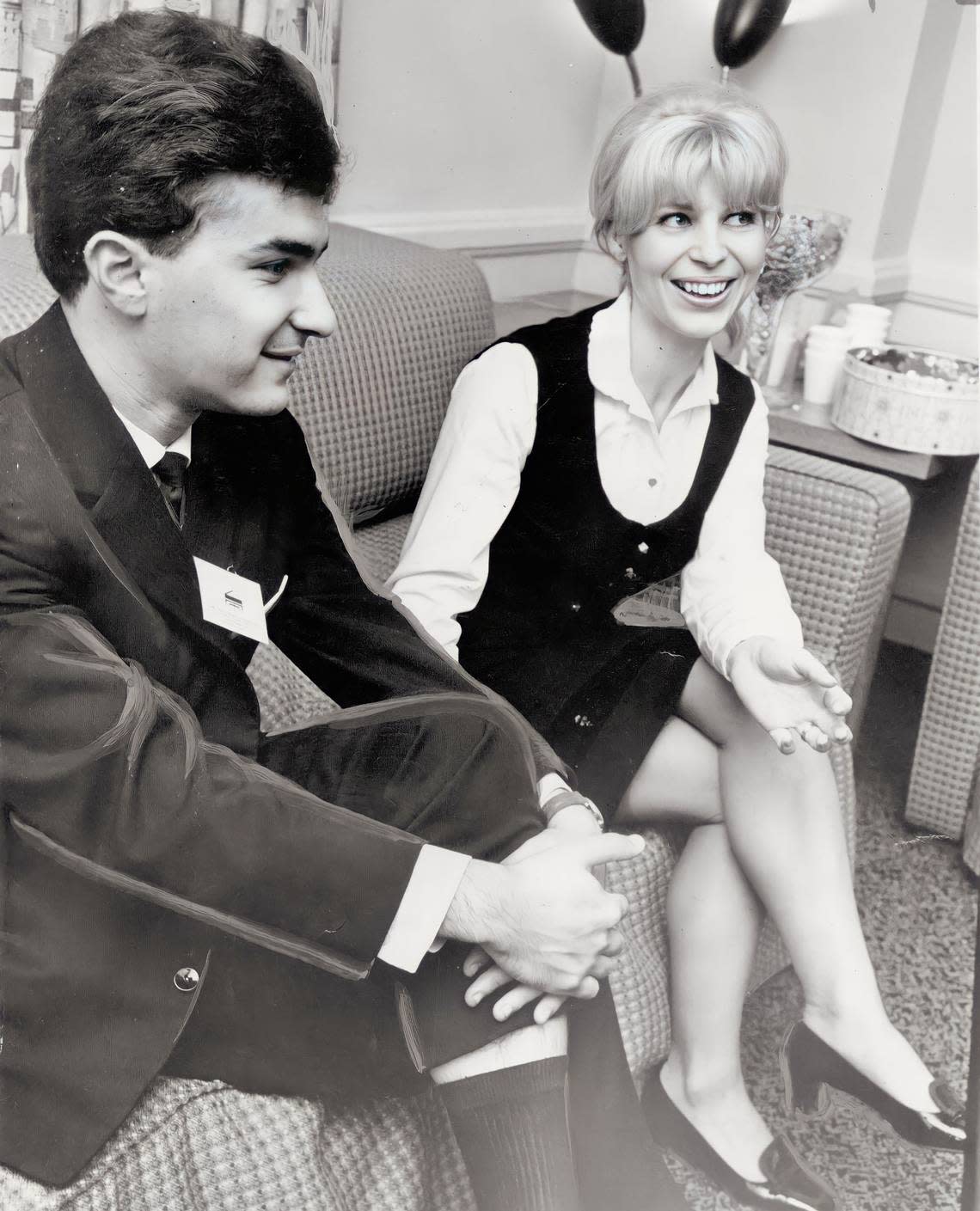 Radu Lupu, left, a Romanian contestant in the Van Cliburn International Piano Competition in Fort Worth, met translator Helga Beckman, a German of Romanian descent, during the 1966 contest.