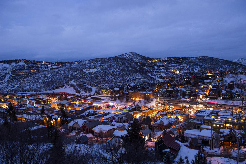 A view overlooking Park City is seen on the sixth day of the 2020 Sundance Film Festival on Tuesday, Jan. 28, 2020, in Park City, Utah. (Photo by Arthur Mola/Invision/AP)
