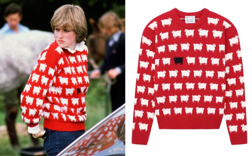 princess diana statement sweaters