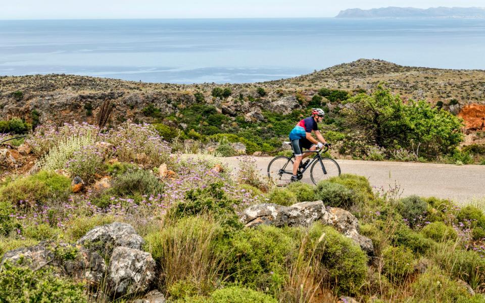 Cycling in Crete, Greece