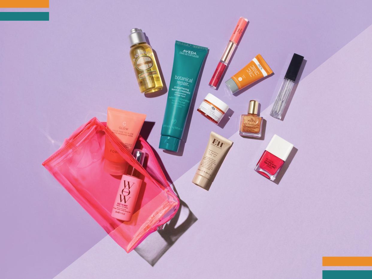 <p>The bag is full of cult beauty products for your skin, hair, body and nails</p> (The Independent/M&S)