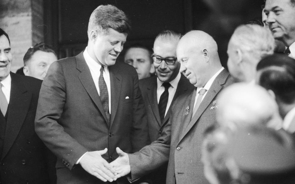 John F Kennedy and Nikita Khrushchev  - Ron Case 