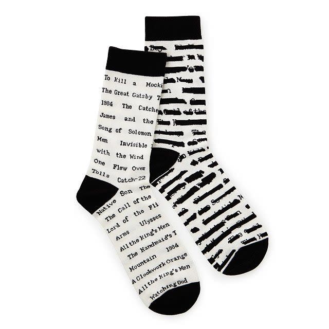 <p><a href="https://go.redirectingat.com?id=74968X1596630&url=https%3A%2F%2Fwww.uncommongoods.com%2Fproduct%2Fbanned-book-socks&sref=https%3A%2F%2Fwww.womansday.com%2Flife%2Fentertainment%2Fg29551373%2Fgifts-for-book-lovers%2F" rel="nofollow noopener" target="_blank" data-ylk="slk:Shop Now;elm:context_link;itc:0;sec:content-canvas" class="link rapid-noclick-resp">Shop Now</a></p><p>Banned Book Socks</p><p>uncommongoods.com</p><p>$12.00</p><span class="copyright">Uncommon Goods</span>
