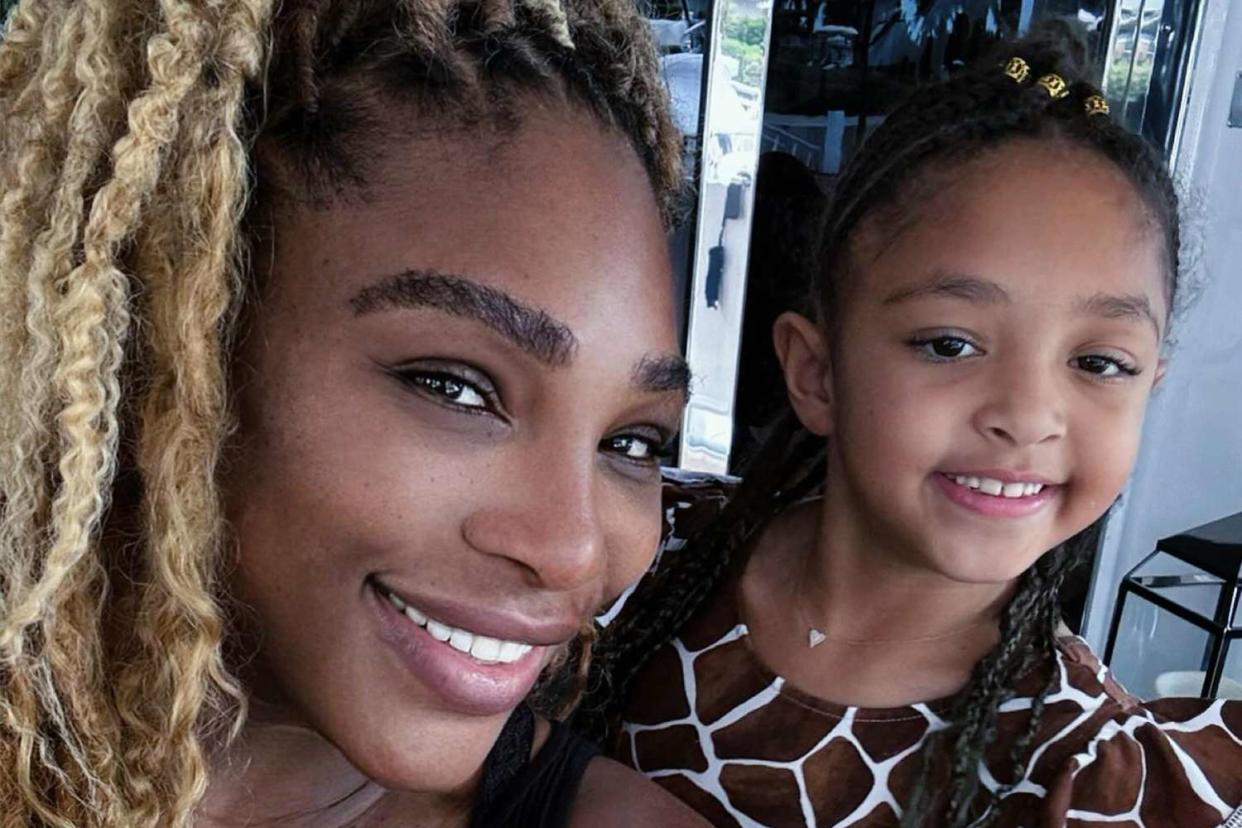 <p>Serena Williams/ Instagram</p> Serena Williams and daughter Olympia