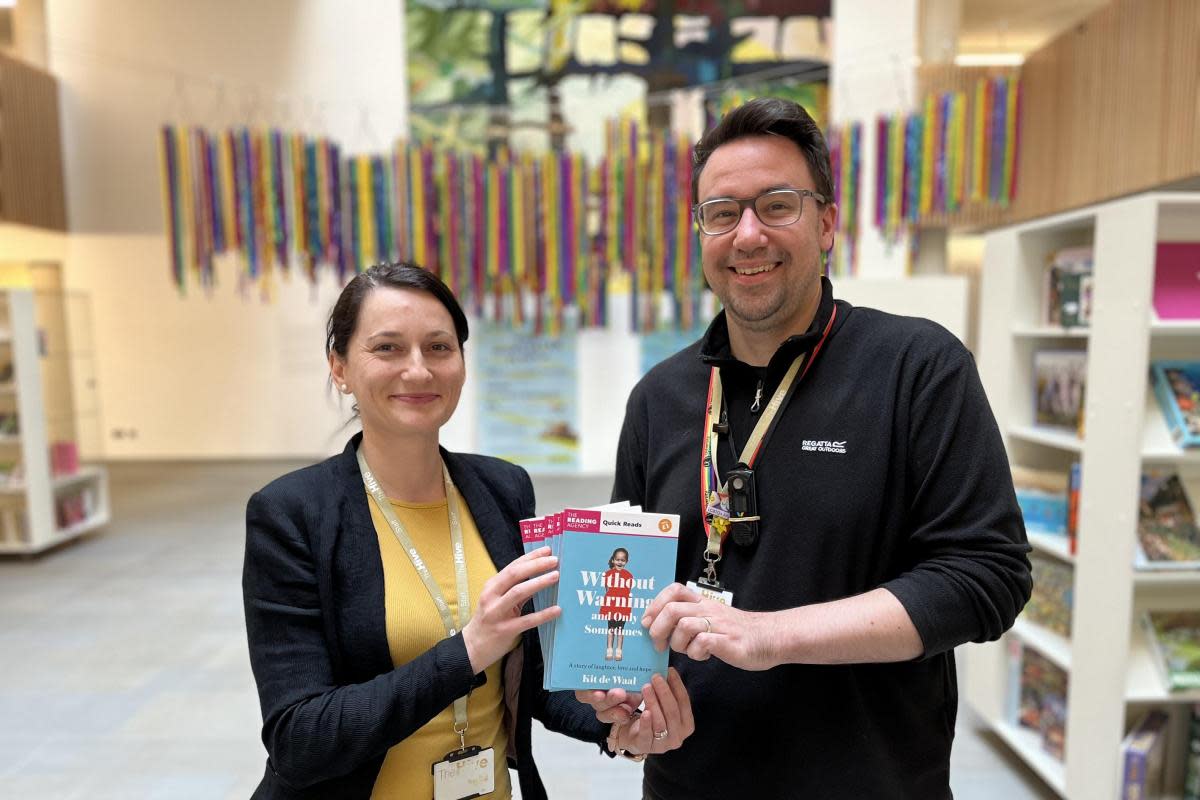 Worcestershire Libraries' Anita Kiss and Thomas George-McHugh <i>(Image: Worcestershire County Council)</i>