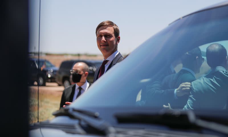 U.S. President Trump visits the U.S.-Mexico border in San Luis, Arizona