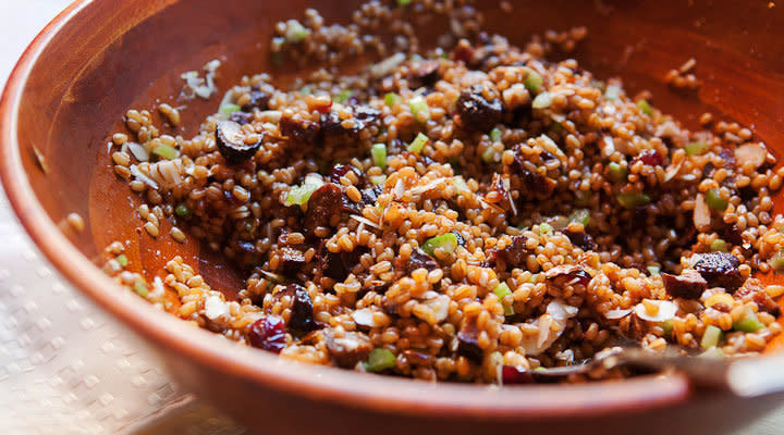 <strong>Get the&nbsp;<a href="https://www.macheesmo.com/wheat-berry-fig-salad/" target="_blank">Wheat Berry and Fig Salad recipe</a>&nbsp;from&nbsp;Macheesmo</strong>