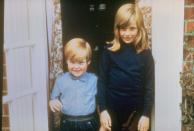 Family album picture of Lady Diana Spencer in Berkshire in 1968, with her brother Charles Edward, Viscount Althorpe, a former Page of Honor to the Queen. (AP Photo)