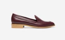 <p>Save precious suitcase space with a shoe that can take you from day to night. Everlane—Angelina Jolie’s <a rel="nofollow noopener" href="http://www.travelandleisure.com/style/shoes/celebrity-comfy-travel-shoes#angelina-jolie-everlane-loafer" target="_blank" data-ylk="slk:go-to brand for travel shoes;elm:context_link;itc:0;sec:content-canvas" class="link ">go-to brand for travel shoes</a>—makes a pair of <a rel="nofollow noopener" href="http://www.gopjn.com/t/8-9711-131940-104709?sid=TL_WalkingShoes&url=https%3A%2F%2Fwww.everlane.com%2Fproducts%2Fwomens-modern-loafer-black%3Fcollection%3Dall-womens-shoes" target="_blank" data-ylk="slk:modern loafers;elm:context_link;itc:0;sec:content-canvas" class="link ">modern loafers</a> ($130) with a super soft, but structured leather that pairs well with jeans, skirts, business attire, and beyond.</p>