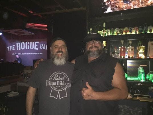 Manny Tripodis and Erik Love at the Rogue Bar