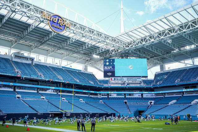 Dolphins Plan for 13,000 Fans Hard Rock Stadium for Home-Opener