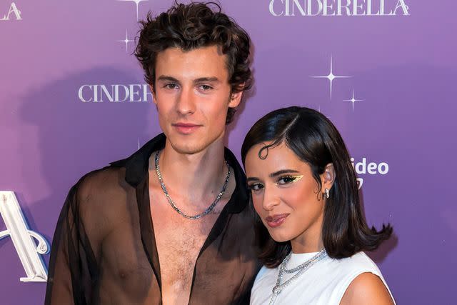 <p>Jason Koerner/Getty</p> Shawn Mendes and Camila Cabello in Miami in September 2021