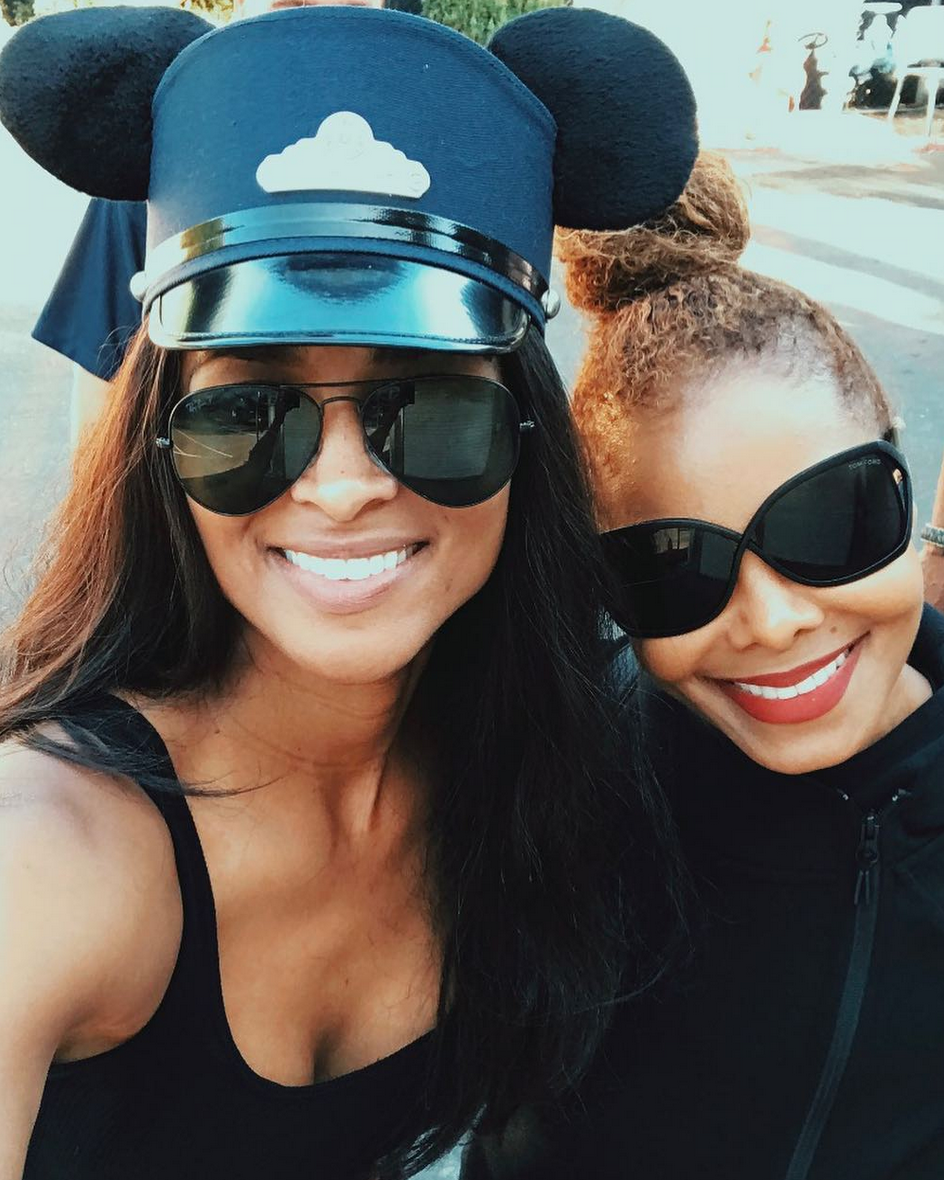 <p>Disneyland was certainly the happiest place on earth for fans who got a glimpse of Ciara and Janet Jackson, who took their kiddos for some playtime with Mickey on Tuesday. “Love you, @JanetJackson “#FunTimes,” Ciara wrote. (Photo: <a rel="nofollow noopener" href="https://www.instagram.com/p/BaGDq-hHoGL/?taken-by=ciara" target="_blank" data-ylk="slk:Ciara via Instagram;elm:context_link;itc:0;sec:content-canvas" class="link ">Ciara via Instagram</a>) </p>