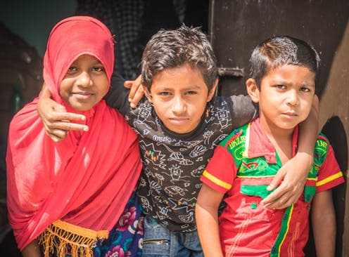 <span class="caption">School children in Dhaka, Bangladesh.</span> <span class="attribution"><a class="link " href="https://www.shutterstock.com/download/confirm/623054081?src=EJKtlP2o8-JhJGmpKQDQFA-1-27&size=medium_jpg" rel="nofollow noopener" target="_blank" data-ylk="slk:StevenK/Shutterstock.com;elm:context_link;itc:0;sec:content-canvas">StevenK/Shutterstock.com</a></span>