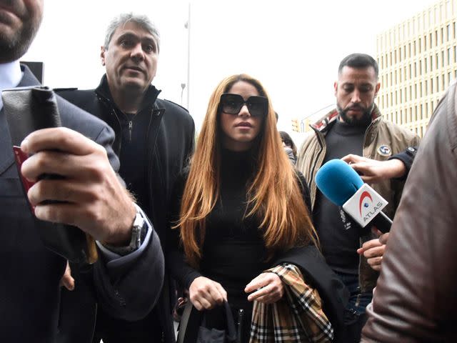 <p>David Oller/Europa Press/Getty</p> Shakira and her brother Tonino at Barcelona's Court of First Instance and Family Court No. 18 in December 2022.