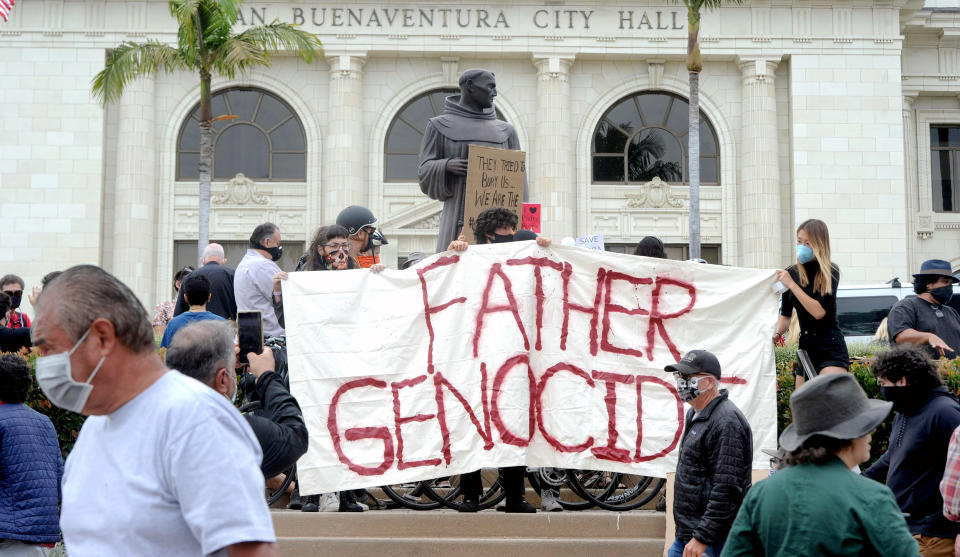 Syndication: Junipero Serra statue (Juan Carlo / THE STAR via Imagn Content Services file)