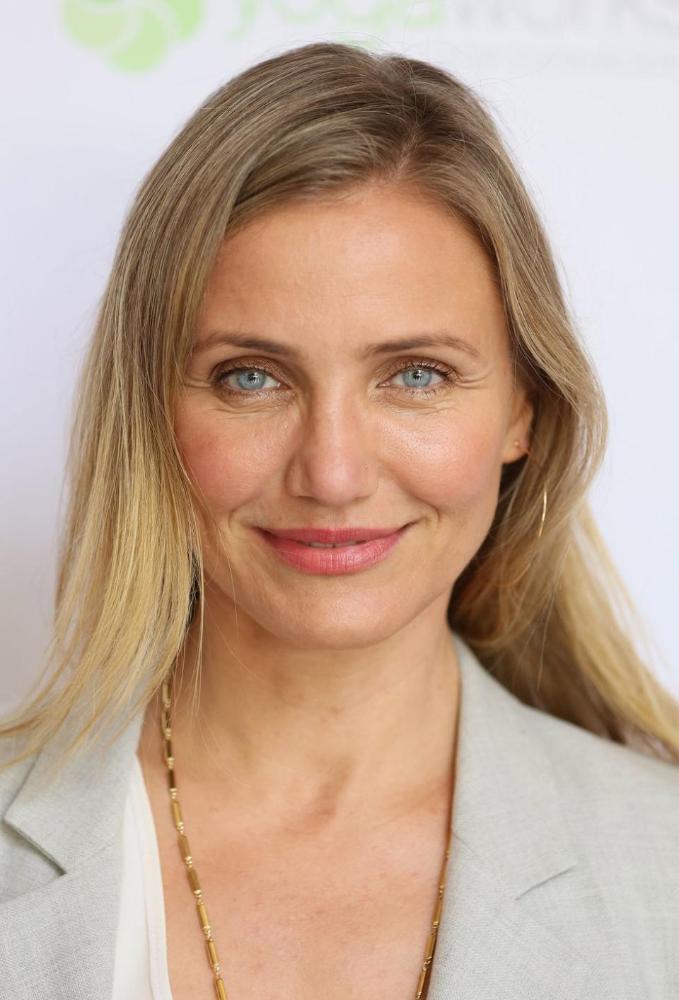 Cameron Diaz's Long and Straight