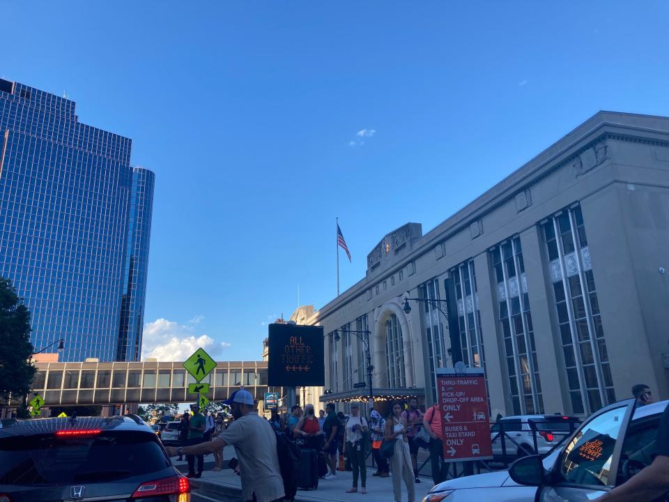 Travelers were forced to alter their plans at Newark's Penn Station Friday evening, June 17, 2022 after NJ Transit suspended all train service over what it is calling "illegal job action" by the union of locomotive engineers.