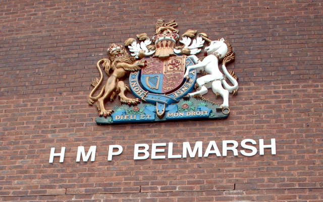 The defendant appeared by video link from HMP Belmarsh (Steve Parsons/PA)