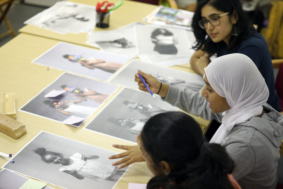 This is Me co-curation project for display at the Imagine Gallery at Young V&A (Rehan Jamil/Victoria and Albert Museum/PA)