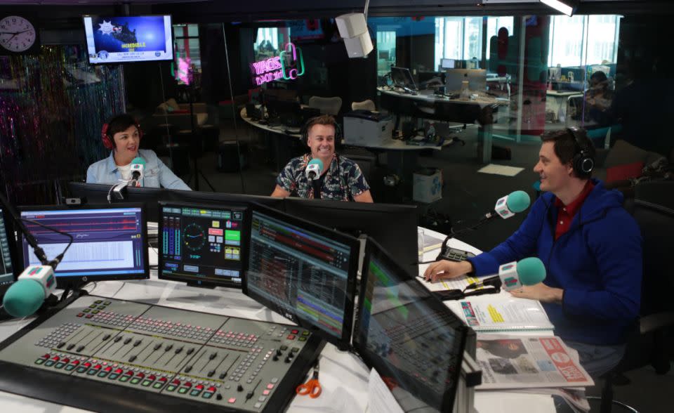 The unusual habit was revealed on 2DayFM with Em, Ed and Grant. Source: Supplied