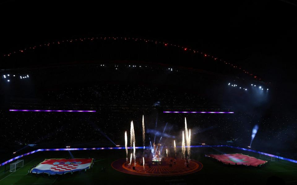 Giant World Cup and firework show - Kai Pfaffenbach/Reuters