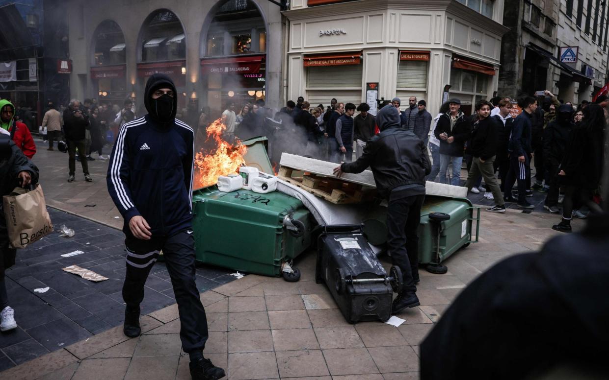 A demonstration in Bordeaux, southwestern France, on Saturday - THIBAUD MORITZ/AFP