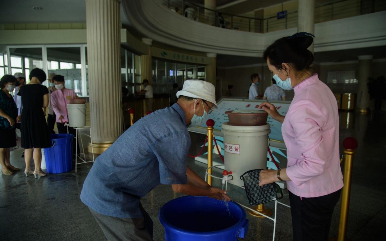 Health care precautions have been stepped up in North Korea, but the government have yet to confirm the first case of the novel coronavirus - KIM WON JIN  /AFP