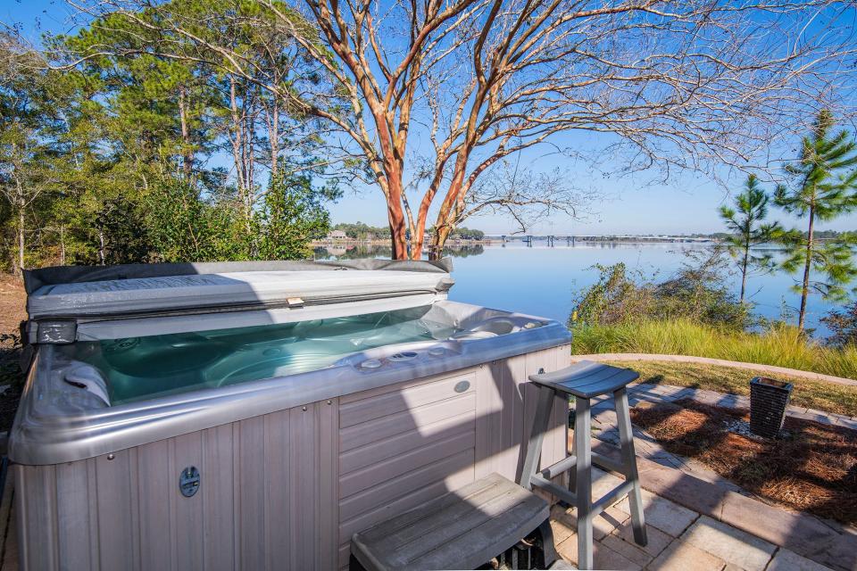 Enjoy a view from the hot tub.