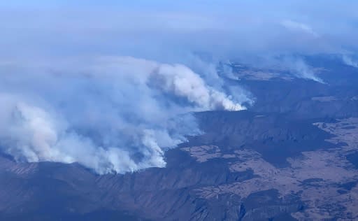 Bushfires rage across northern New South Wales in early November, prompting the cancellation of Rally Australia