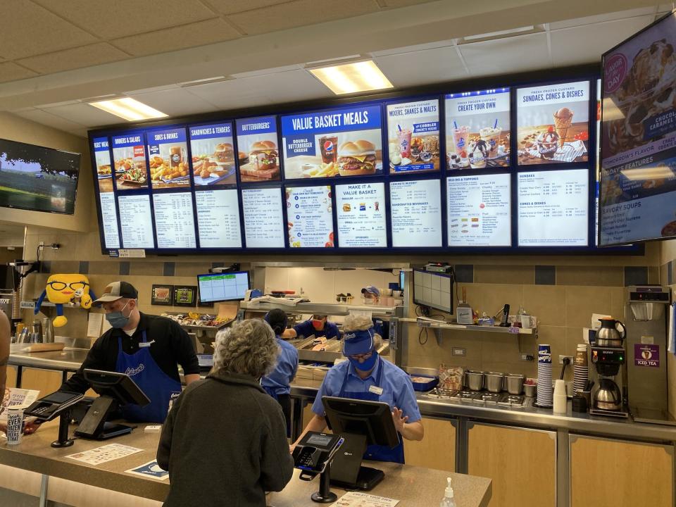 The cashiers at Culver's.