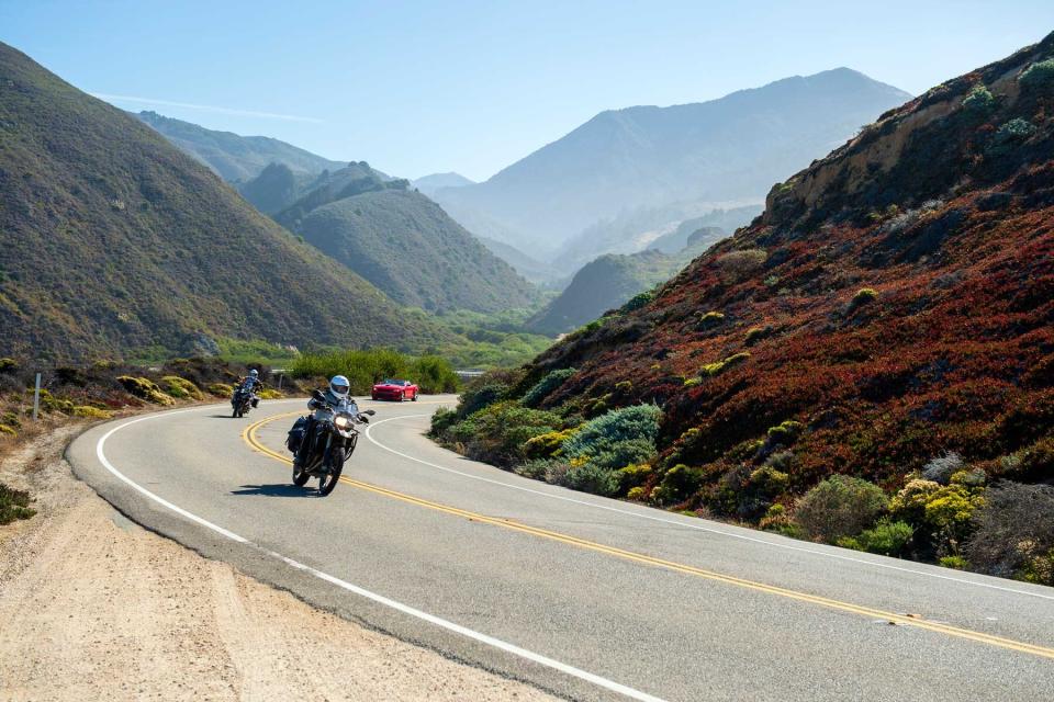 Winding road of Pfeiffer Big Sur State Park, California, USA