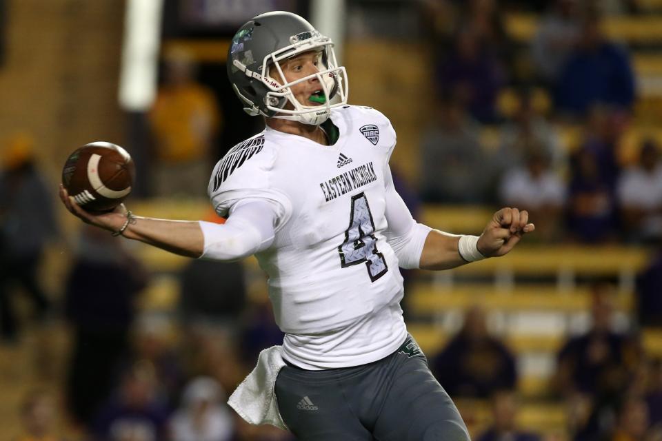 Eastern Michigan quarterback Brogan Roback. (Getty)